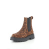 boots Léopard en daim